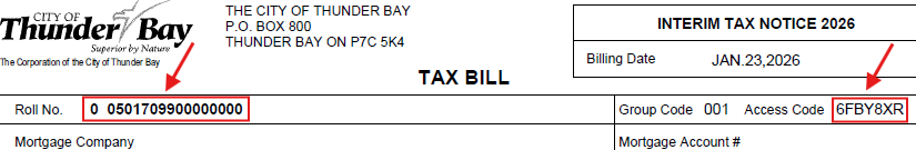 Where to find your Roll Number and Access Code